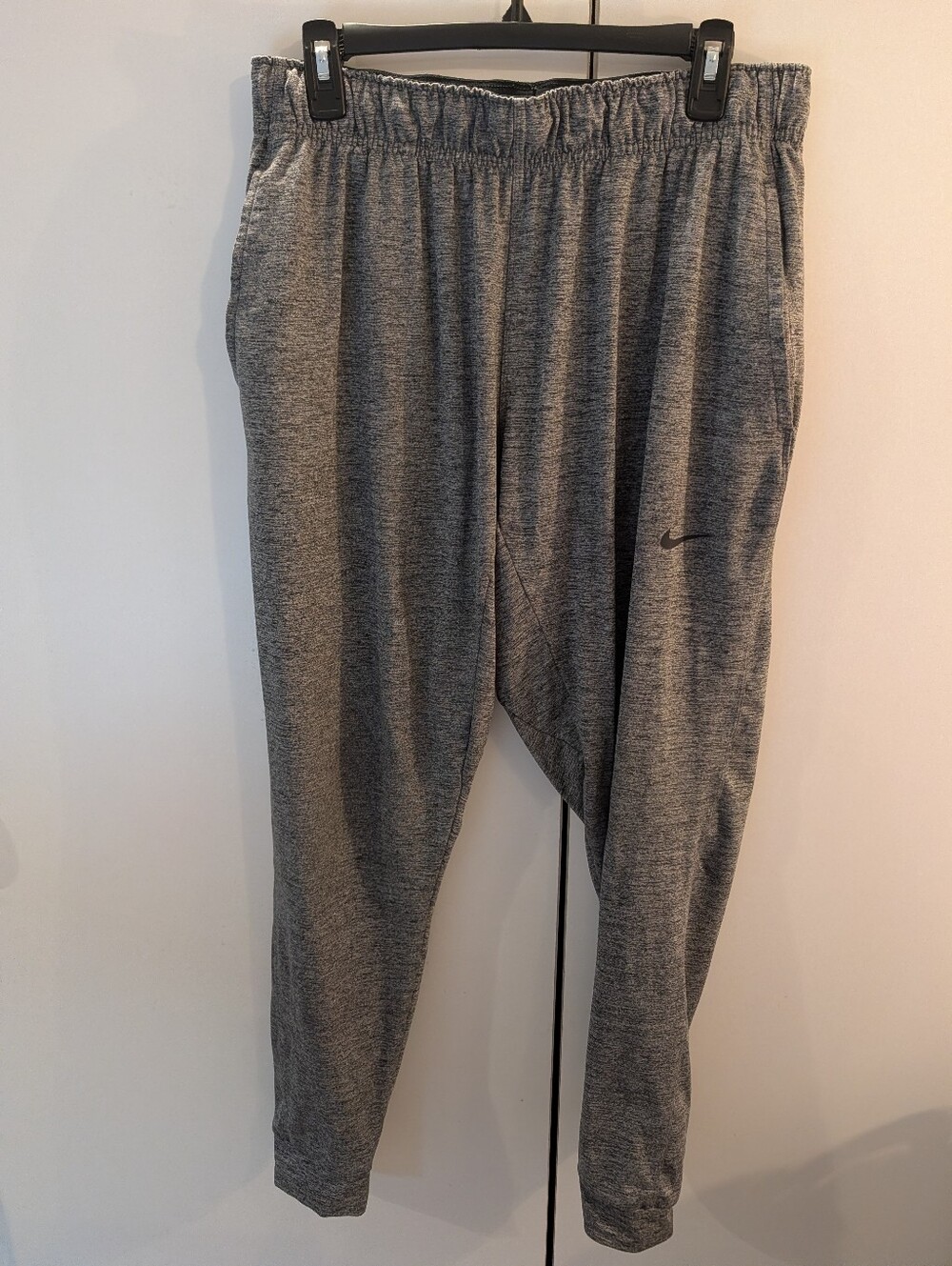 Nike Yoga Woman's L Heather Gray Jogger Sweatpants